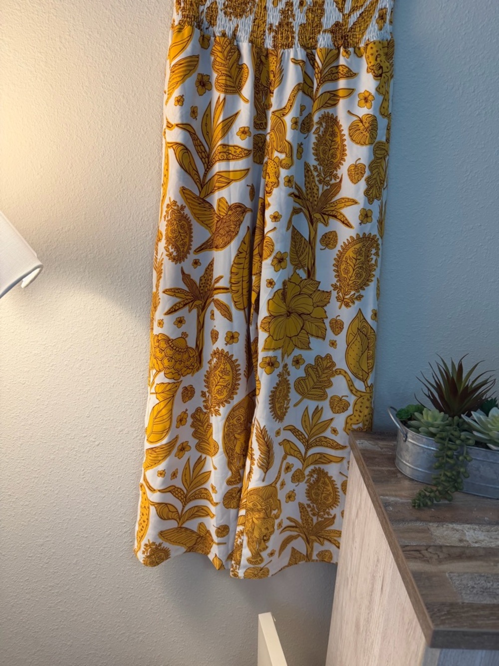 Cider White & Mustard Floral Pants - Picture 2 of 8